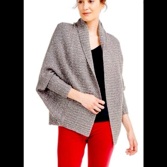 Lole Sweaters - Lole Tora Cotton Mohair Grey Marl Knit Cardigan, Size XS